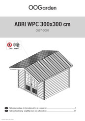 OOGarden ABRI WPC 300x300 cm Gebrauchsanleitung