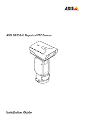 Axis Q8752-E Installationsanleitung