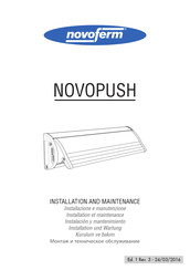 Novoferm NOVOPUSH Installation Und Wartung