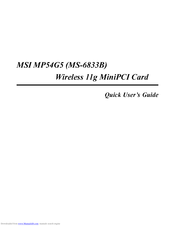 MSI MP54G5 Kurzanleitung