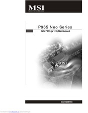 MSI P965 Neo Serie Bedienungsanleitung