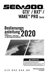 BRP sea-doo Wake Pro 230 2020 Bedienungsanleitung