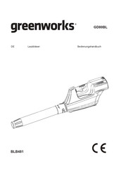 GreenWorks GD80BL Bedienungshandbuch