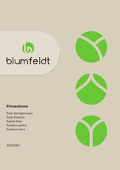 Blumfeldt 10031001 Bedienungsanleitung