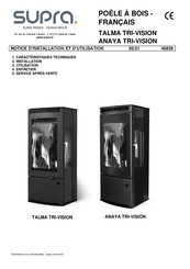 Supra ANAYA TRI-VISION Installations- Und Bedienungshandbuch