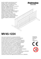 Palmako MV45-1224 Montage-, Aufbau- Und Wartungsanleitung