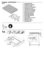 Gaggenau VI 414 Montageanleitung