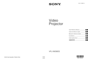 Sony VPL-VW290ES Kurzreferenz