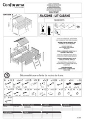 CONFORAMA AMAZONE - LIT CABANE Montageanleitung