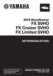 Yamaha WaveRunner FX SVHO 2019 Betriebsanleitung