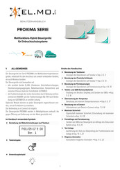 EL.MO. Spa PROXIMA Serie Benutzerhandbuch