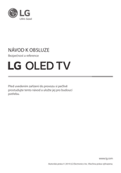 LG OLED65B9 Kurzanleitung