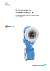 Endress+Hauser Proline Promag D 10 Betriebsanleitung
