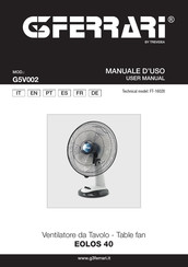 TREVIDEA G3 FERRARI EOLOS 40 G5V002 Bedienungsanleitung