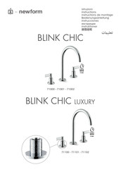 Newform BLINK CHIC luxury 71101 Bedienungsanleitung