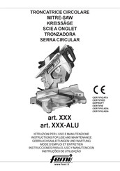 Femi XXX-ALU Gebrauchsanleitungen Und Wartung
