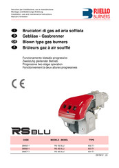 Riello Burners RS 55 BLU Typ 832 T1 Montage Und Bedienungs Anleitung