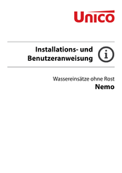 Unico Nemo 4/20 TopEco Installations- Und Benutzeranweisung