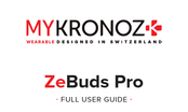 MyKronoz ZeBuds Pro Handbuch