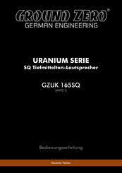 Ground Zero URANIUM GZUK 165SQ Bedienungsanleitung