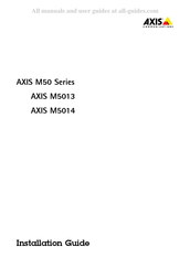 Axis M5013 Installationsanleitung
