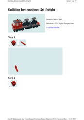 LEGO HobbyTrain 26 freight Bauanleitung