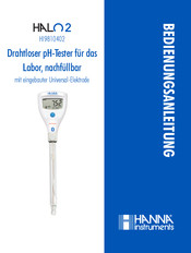 Hanna Instruments HALO2 HI9810402 Bedienungsanleitung