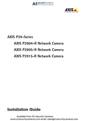 Axis P3915-R Installationsanleitung