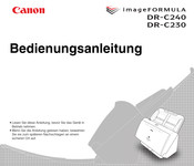 Canon imageFORMULA DR-C240 Bedienungsanleitung