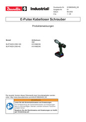 Desoutter BLRTA025-2350-4Q Produktanweisungen