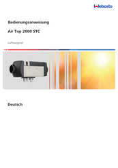 Webasto Air Top 2000 STC Bedienungsanweisung