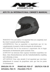 AFX FX-36 Benutzeranleitung