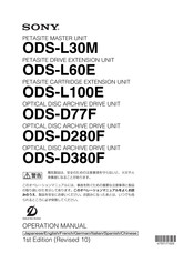 Sony ODS-D380F Bedienungsanleitung