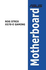 Asus Republic Of Gamers ROG STRIX X570-E GAMING Handbuch