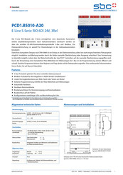 Saia Burgess Controls PCD1.B5010-A20 Datenblatt