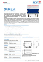 Saia Burgess Controls PCD1.G2100-A10 Datenblatt
