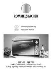 Rommelsbacher BGS 1400 Bedienungsanleitung