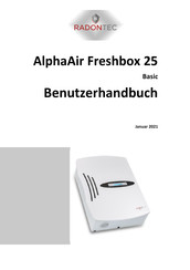 RadonTec AlphaAir Freshbox 25 Basic Benutzerhandbuch