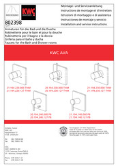 KWC AVA 20.194.240.000 PB Montage- Und Serviceanleitung