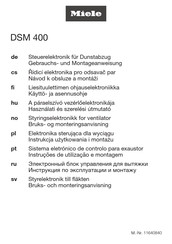 Miele DSM 400 Gebrauchs- Und Montageanweisung