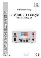 Elektro-Automatik PS 2000 B Triple Serie Betriebsanleitung