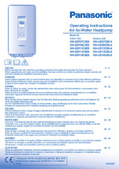 Panasonic WH-SDF16C6E5 Bedienungsanleitung