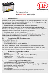 MICRO-EPSILON scanCONTROL 30 50 Serie Montageanleitung