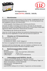 MICRO-EPSILON scanCONTROL 3050/BL Montageanleitung