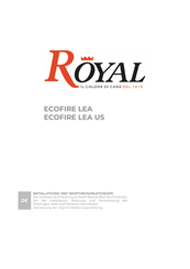 Royal ECOFIRE LEA US Installations- Und Wartungsanleitungen