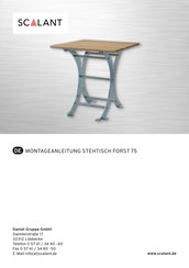 SCALANT FORST 75 Montageanleitung