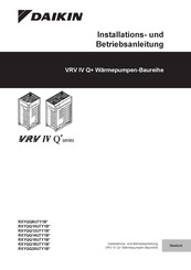 Daikin VRV IV Q+ series Installation Und Betriebsanleitung