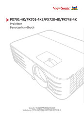 ViewSonic PX701-4K Benutzerhandbuch