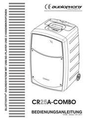 audiophony CR25A-COMBO Bedienungsanleitung