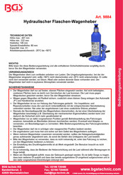 BGS technic 9884 Bedienungsanleitung